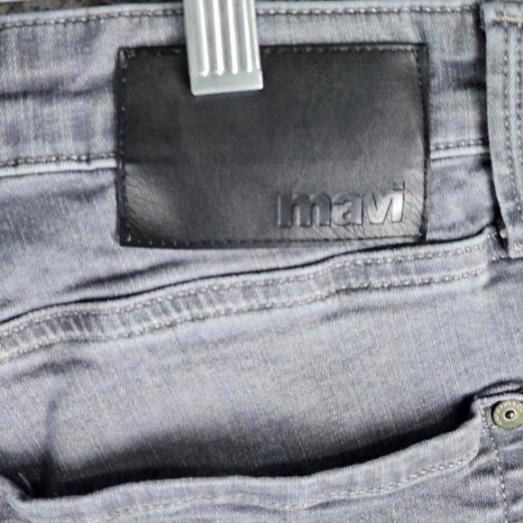 Mavi Jeans Mens 36x36 Gray Zach Straight Leg Stretch Denim - Picture 11 of 12